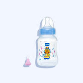 جابلو ستريم لاين ببرونه مزودة بحلمة مضادة للمغص وخلاط ماء فاتر مقاس 140 مل لون أزرق - Nabda Egypt